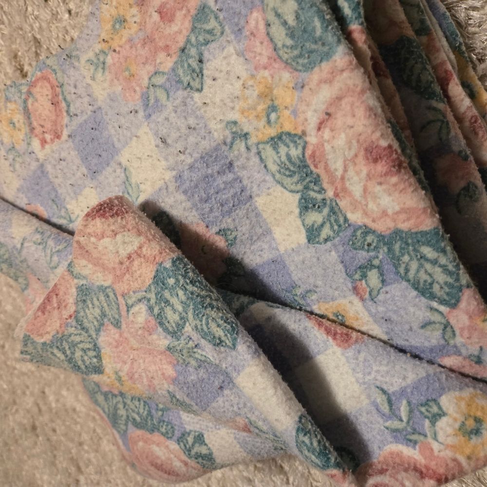 Floral Checkered Bedding Blanket Vintage Fashion Print Size home bed retro - Picture 11 of 15